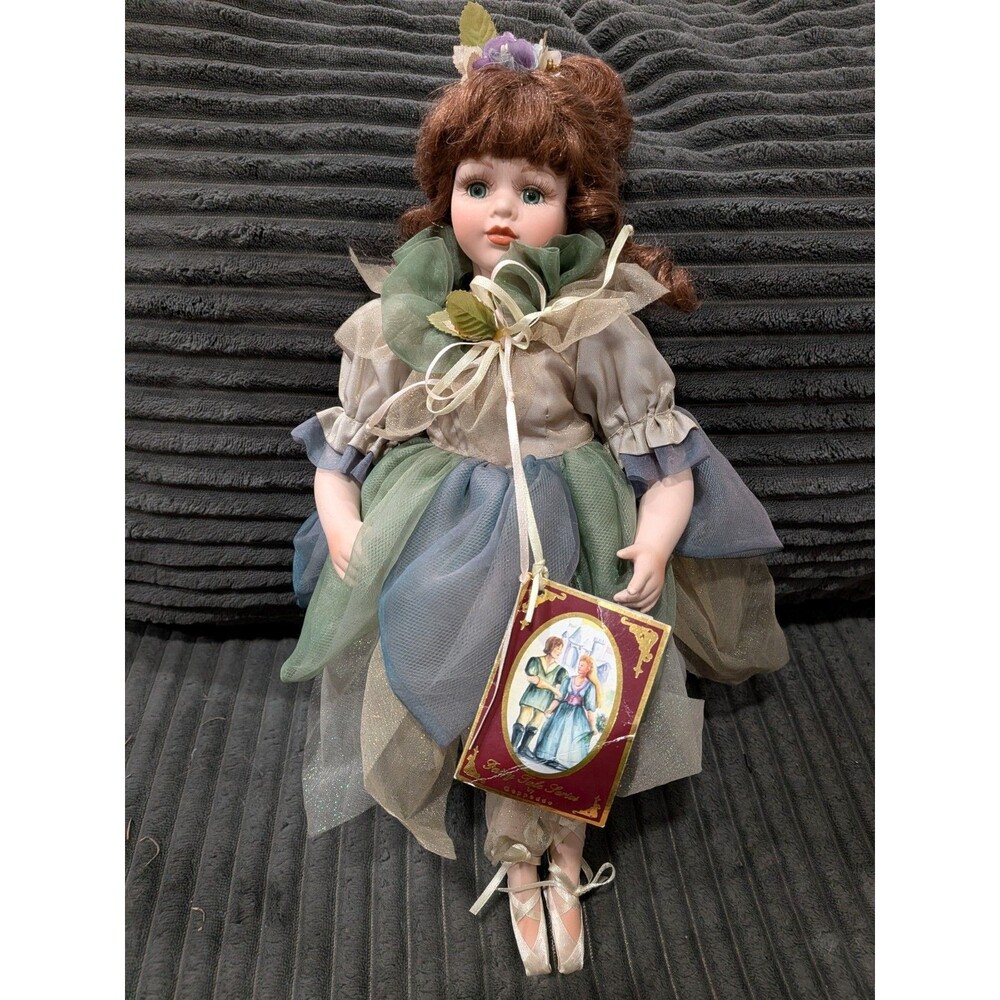 Vintage Geppeddo Fairy Tale Series Porcelain Doll with Tag – Stamped Neck